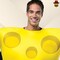 Cheese Wedge Adult Costume Halloween Funny Yellow Poly-Foam Tunic Food Party Outfit